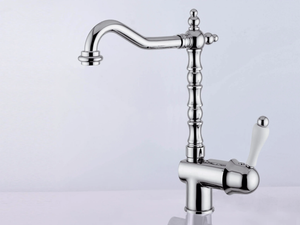 PRAGAMIX - PRAGAMIX CRYSTAL - F7527A - Countertop single handle washbasin tap with adjustable spout _ Rubinetteria Giulini